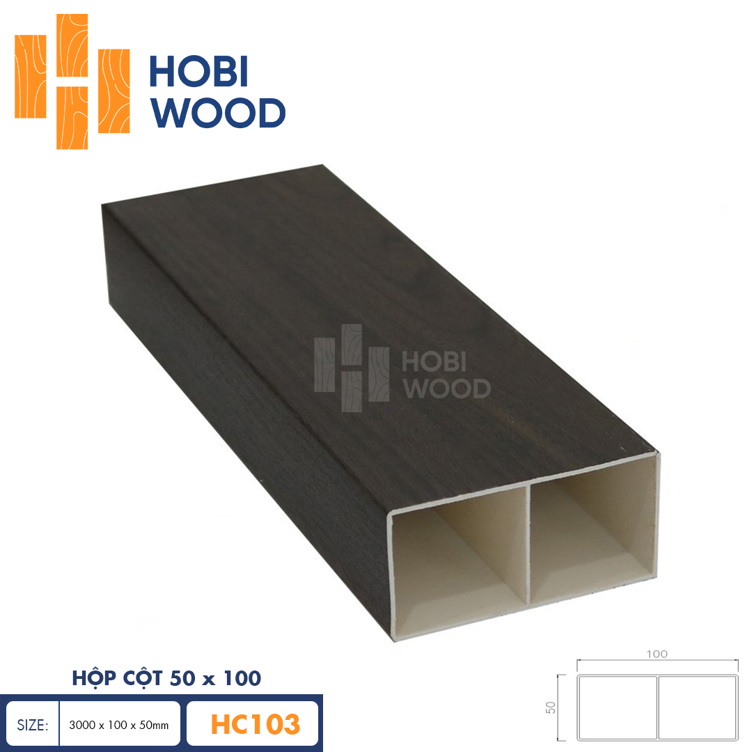 Hộp cột 50×100 HobiWood HC103
