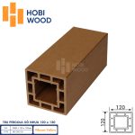 Trụ Pergola gỗ nhựa HobiWood HB120C120
