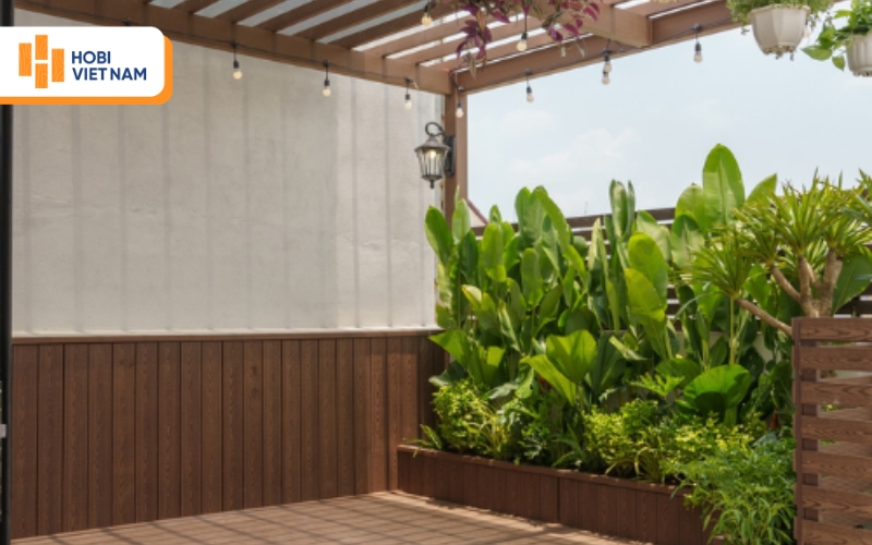 Gỗ nhựa ngoài trời